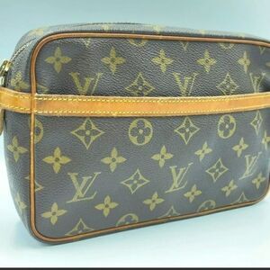 Auth Louis Vuitton Monogram Compiegne 23 M51847 Clutch Bag NS040819